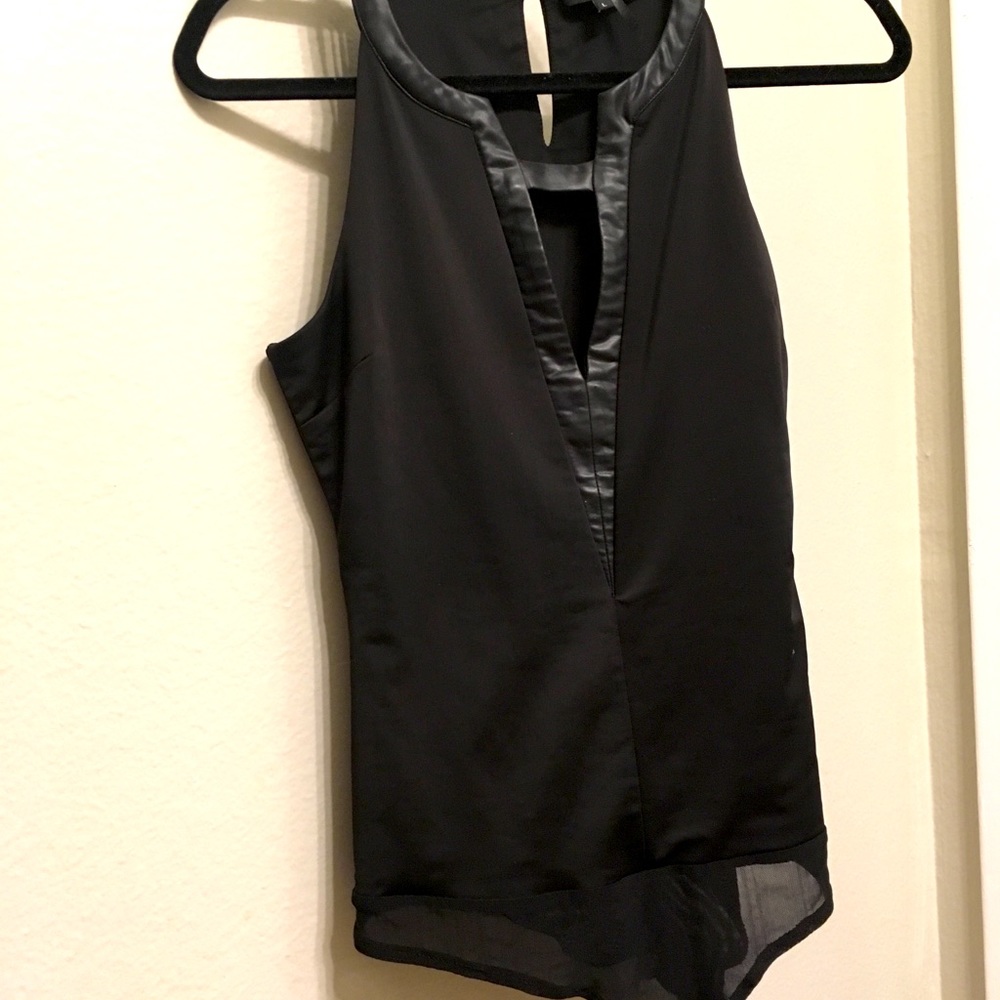 ANGL Black Cutout Bodysuit